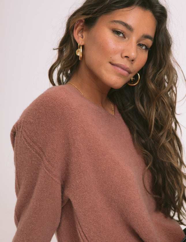 TILTIL Sapha V - neck Knit Rose One Size - Things I Like Things I Love