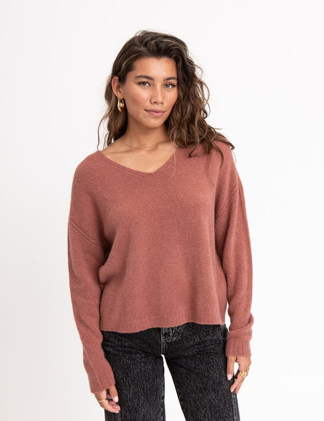 TILTIL Sapha V - neck Knit Rose One Size - Things I Like Things I Love