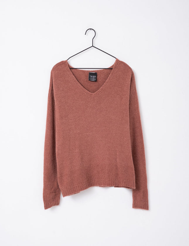 TILTIL Sapha V - neck Knit Rose One Size - Things I Like Things I Love