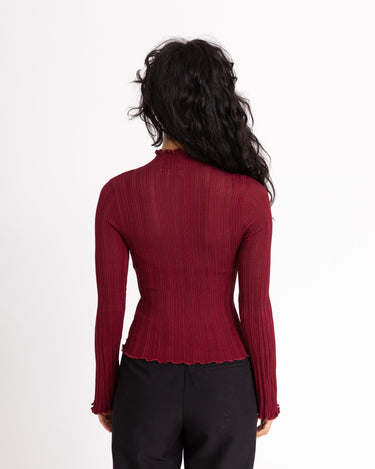 TILTIL Sarah Flare Mesh Bordeaux - Things I Like Things I Love