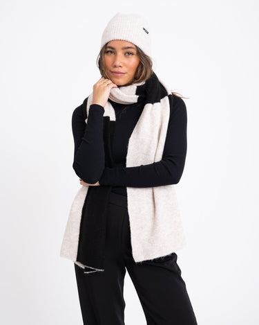 TILTIL Scarf Check Oatmeal Black - Things I Like Things I Love