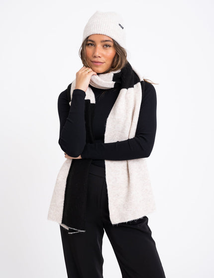 TILTIL Scarf Check Oatmeal Black - Things I Like Things I Love