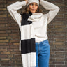 TILTIL Scarf Striped Oatmeal Black - Things I Like Things I Love