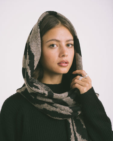 TILTIL Scarf Wave Brown Black - Things I Like Things I Love