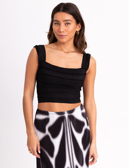 TILTIL Sese Cropped Top Black One Size - Things I Like Things I Love