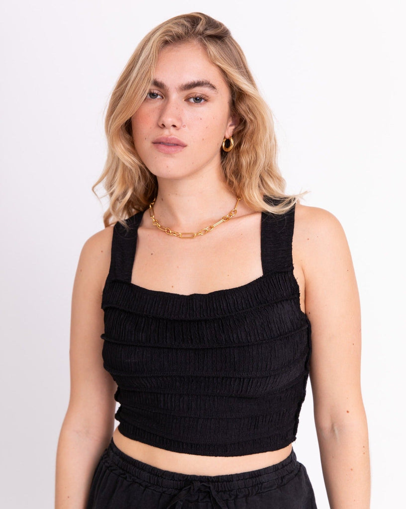 TILTIL Sese Cropped Top Black One Size - Things I Like Things I Love