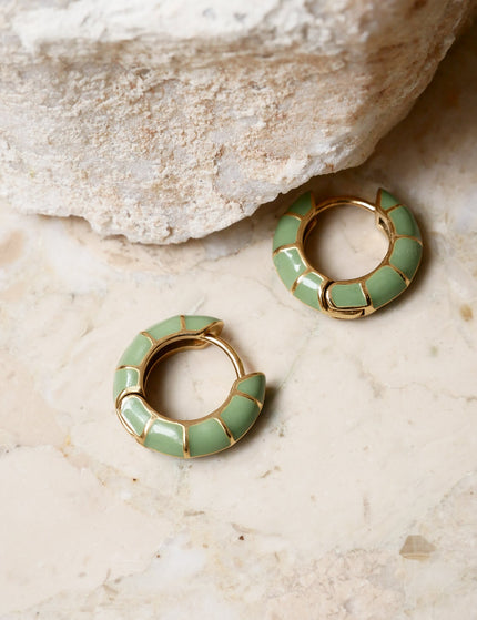 TILTIL Single Hoop Colored Green - Things I Like Things I Love