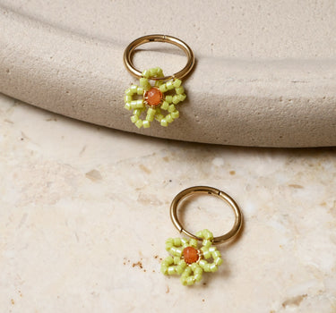 TILTIL Single Hoop Flowery Green - Things I Like Things I Love