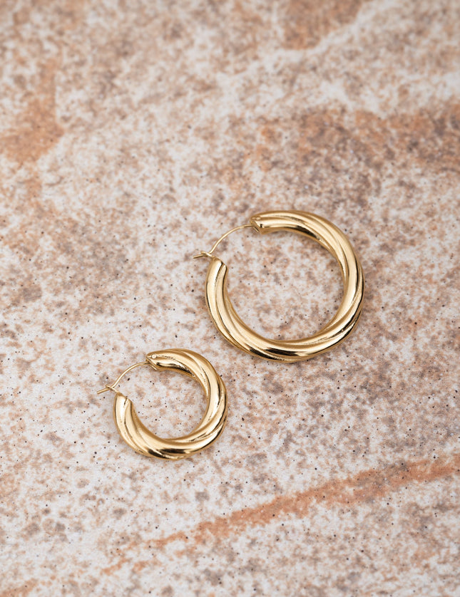 TILTIL Single Hoop Goldplated Amy - Things I Like Things I Love