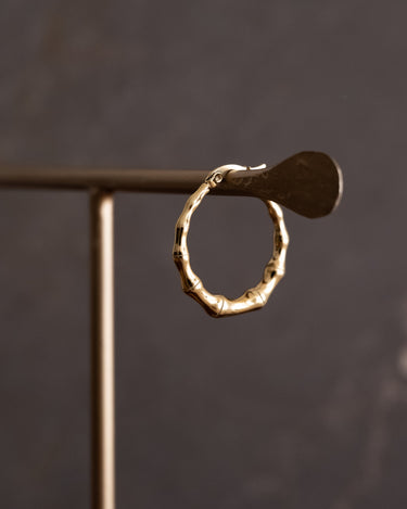 TILTIL Single Hoop Goldplated Bamboo - Things I Like Things I Love