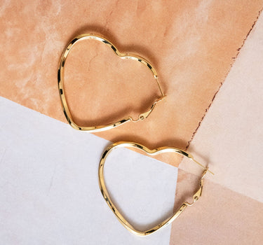 TILTIL Single Hoop Goldplated Hearty Party - Things I Like Things I Love