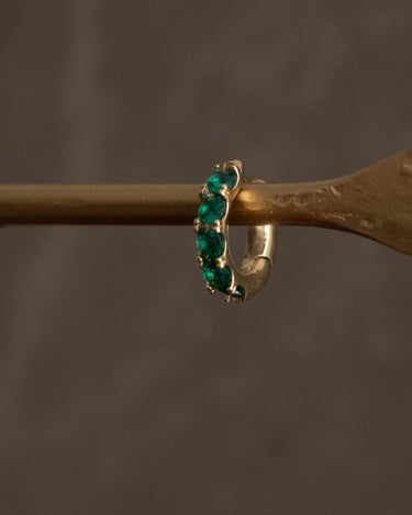 TILTIL Single Hoop Goldplated Jade Green - Things I Like Things I Love