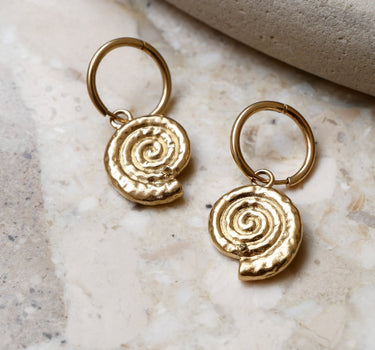 TILTIL Single Hoop Goldplated Spiral - Things I Like Things I Love