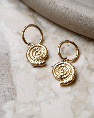 TILTIL Single Hoop Goldplated Spiral - Things I Like Things I Love