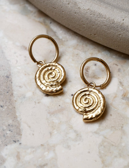 TILTIL Single Hoop Goldplated Spiral - Things I Like Things I Love