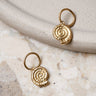 TILTIL Single Hoop Goldplated Spiral - Things I Like Things I Love