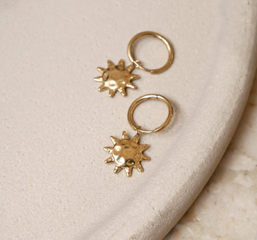 TILTIL Single Hoop Goldplated Sunshine - Things I Like Things I Love