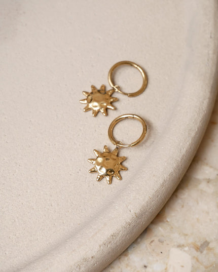 TILTIL Single Hoop Goldplated Sunshine - Things I Like Things I Love