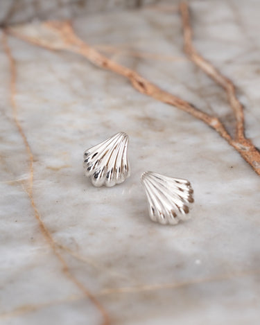 TILTIL Single Stud Silver Big Shell - Things I Like Things I Love