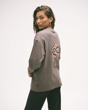 TILTIL Snake Longsleeve Stone Grey - Things I Like Things I Love