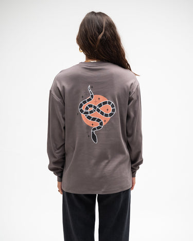 TILTIL Snake Longsleeve Stone Grey - Things I Like Things I Love