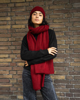 TILTIL Soft Scarf Dark Red