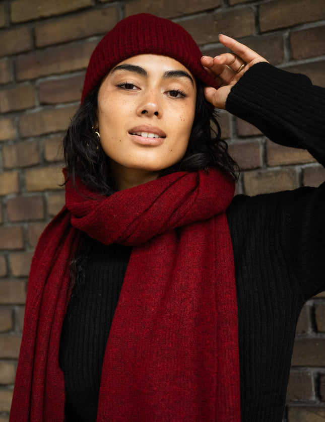 TILTIL Soft Scarf Dark Red - Things I Like Things I Love