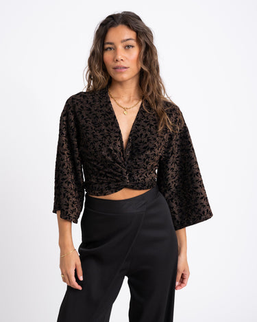 TILTIL Sunny Gold Glitter Print Top - Things I Like Things I Love