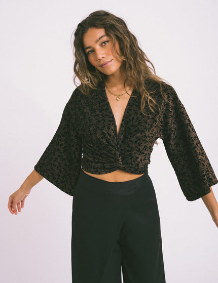 TILTIL Sunny Gold Glitter Print Top - Things I Like Things I Love