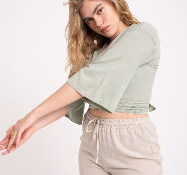 TILTIL Sunny Linen Top Salvia One Size - Things I Like Things I Love