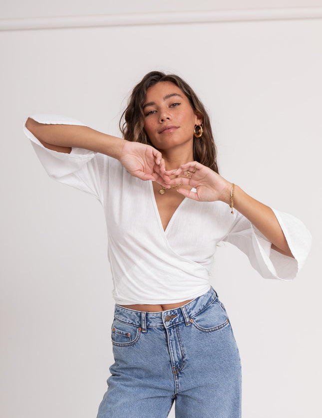 TILTIL Sunny Linen Top White - Things I Like Things I Love