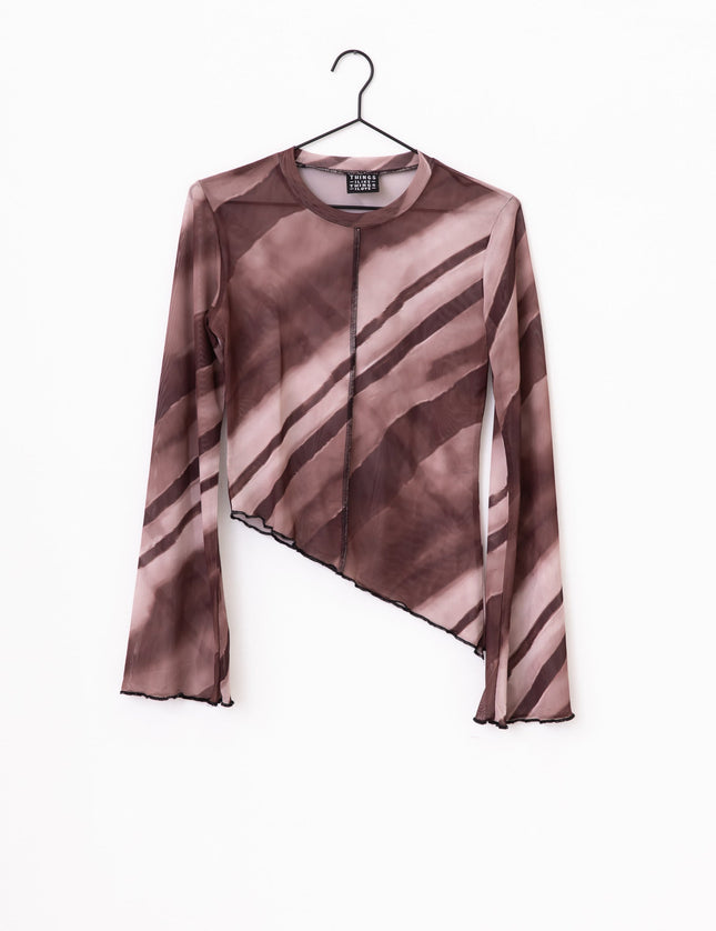 TILTIL Suzie Mesh Top Detail Burgundy - Things I Like Things I Love