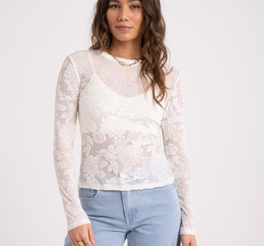 TILTIL Tai Longsleeve Flower White - Things I Like Things I Love