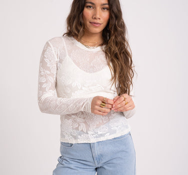 TILTIL Tai Longsleeve Flower White - Things I Like Things I Love