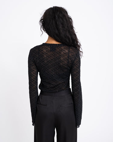 TILTIL Tai Longsleeve Mesh Glitter Black - Things I Like Things I Love