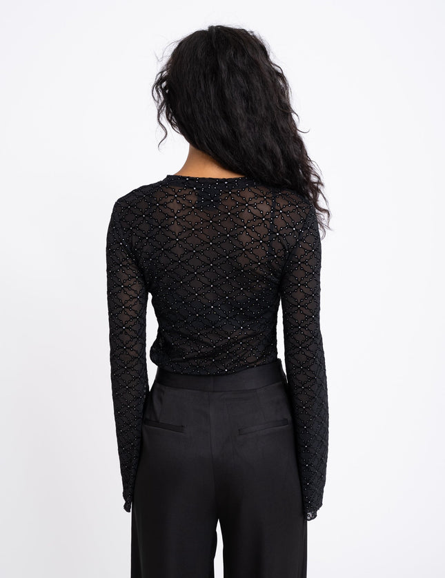 TILTIL Tai Longsleeve Mesh Glitter Black - Things I Like Things I Love