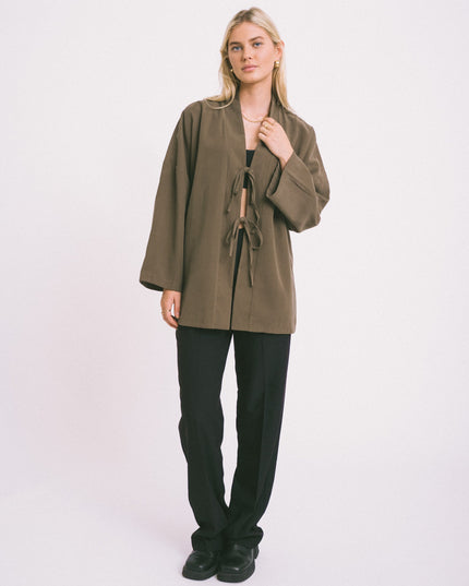 TILTIL Tencel Claire Kimono Army Green - Things I Like Things I Love