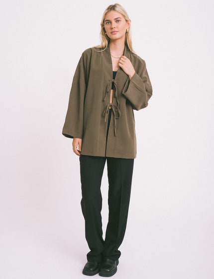 TILTIL Tencel Claire Kimono Army Green - Things I Like Things I Love