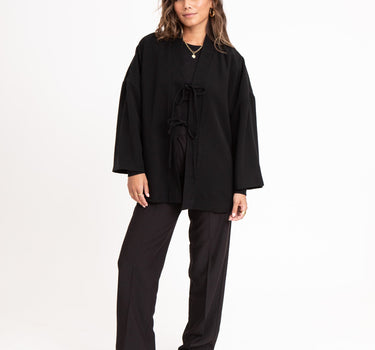 TILTIL Tencel Claire Kimono Black - Things I Like Things I Love