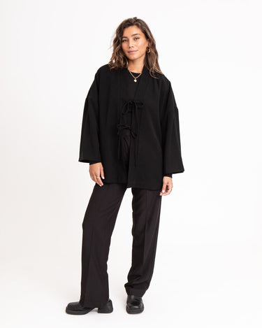 TILTIL Tencel Claire Kimono Black - Things I Like Things I Love