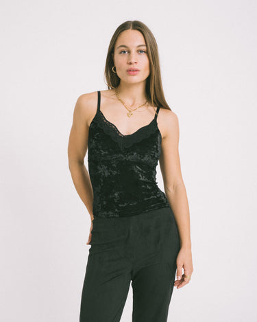 TILTIL Velly Velvet Top Lace Black - Things I Like Things I Love