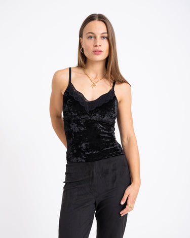 TILTIL Velly Velvet Top Lace Black - Things I Like Things I Love