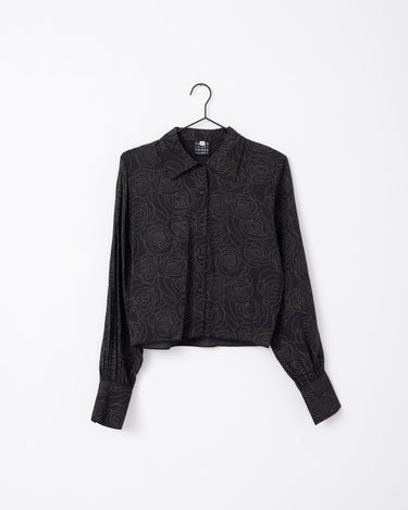 TILTIL Vera Blouse Black Flower Print - Things I Like Things I Love