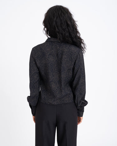 TILTIL Vera Blouse Black Flower Print - Things I Like Things I Love