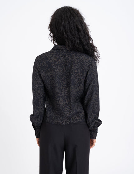 TILTIL Vera Blouse Black Flower Print - Things I Like Things I Love