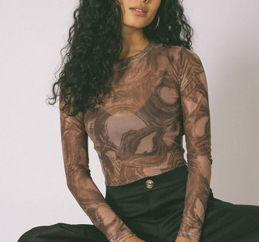 TILTIL Vin Mesh Top Rust Swirl - Things I Like Things I Love