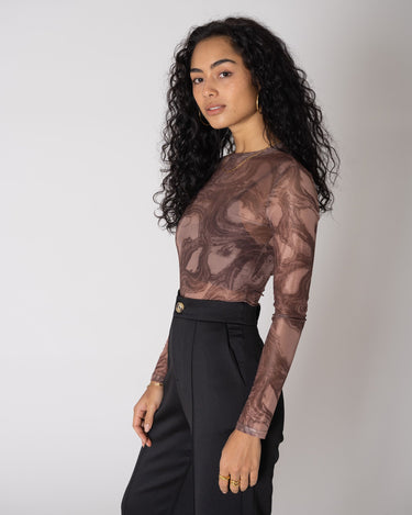 TILTIL Vin Mesh Top Rust Swirl - Things I Like Things I Love