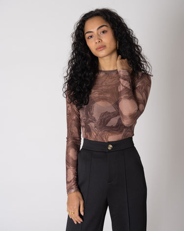 TILTIL Vin Mesh Top Rust Swirl - Things I Like Things I Love