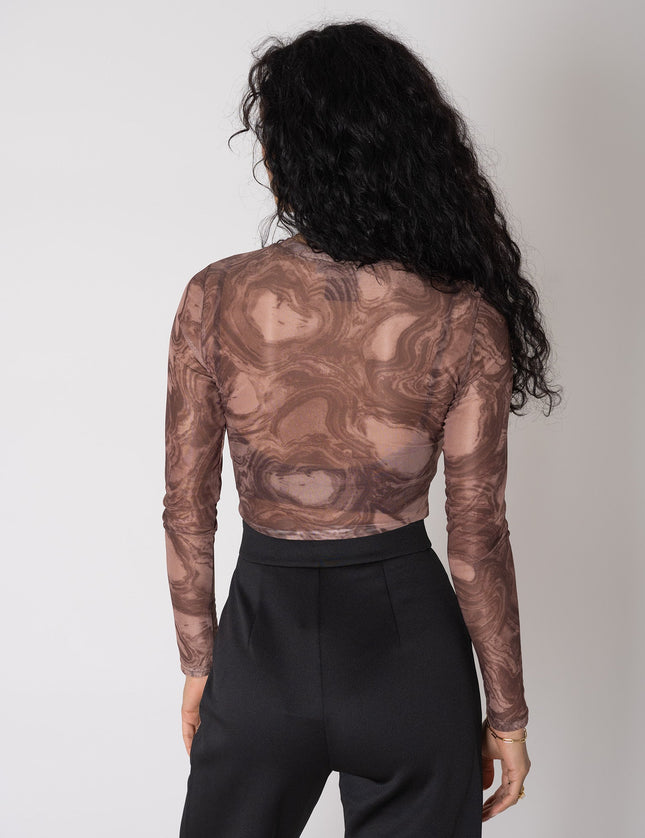 TILTIL Vin Mesh Top Rust Swirl - Things I Like Things I Love