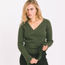 TILTIL Winny Wrap Knit Flare Army Green - Things I Like Things I Love